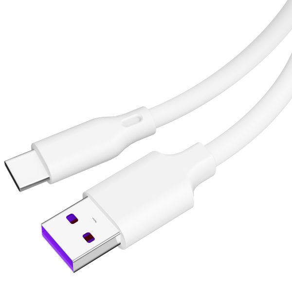 OEM Silicone Cable USB A to Type C Fast Charging 5A USB Phone Cable For Huawei - Image 3