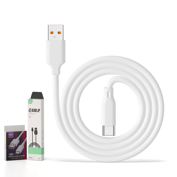 OEM Silicone Cable USB A to Type C Fast Charging 5A USB Phone Cable For Huawei - Image 4